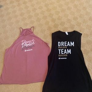 Jazzercise apparel workout tanks